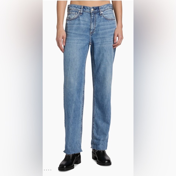 rag & bone The Baggy Dre Low Rise Boyfriend Jeans Blue Size 27 NWT $258 - Picture 4 of 12